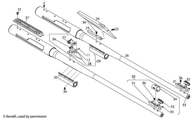 benelli shotgun parts diagram