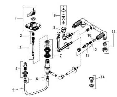 bidet parts diagram