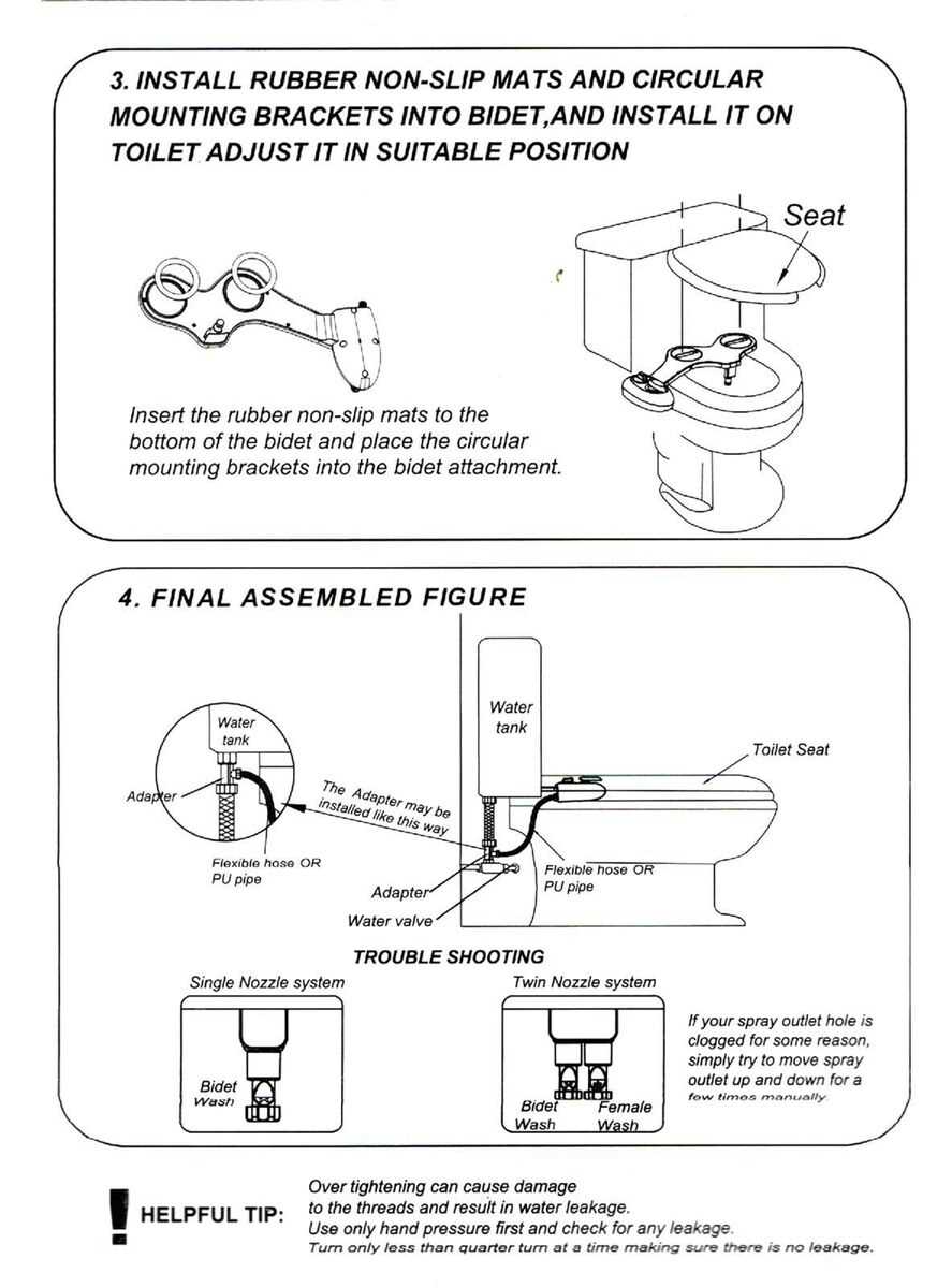 bidet parts diagram