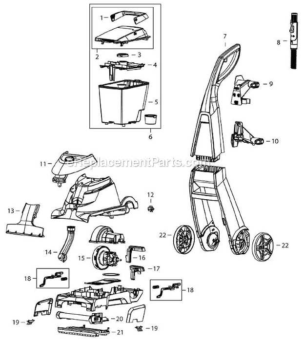 bissell big green parts diagram