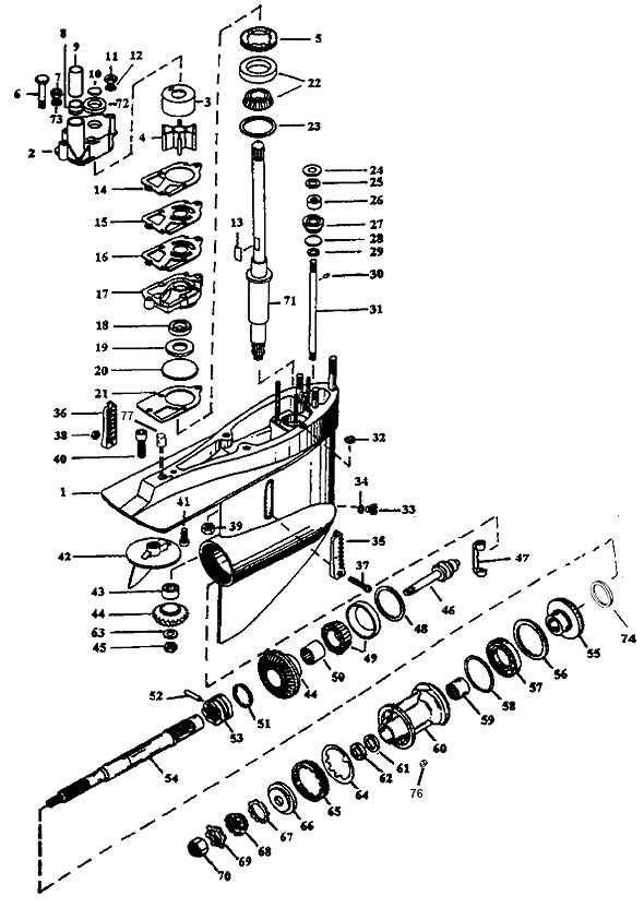 boat engine parts diagram