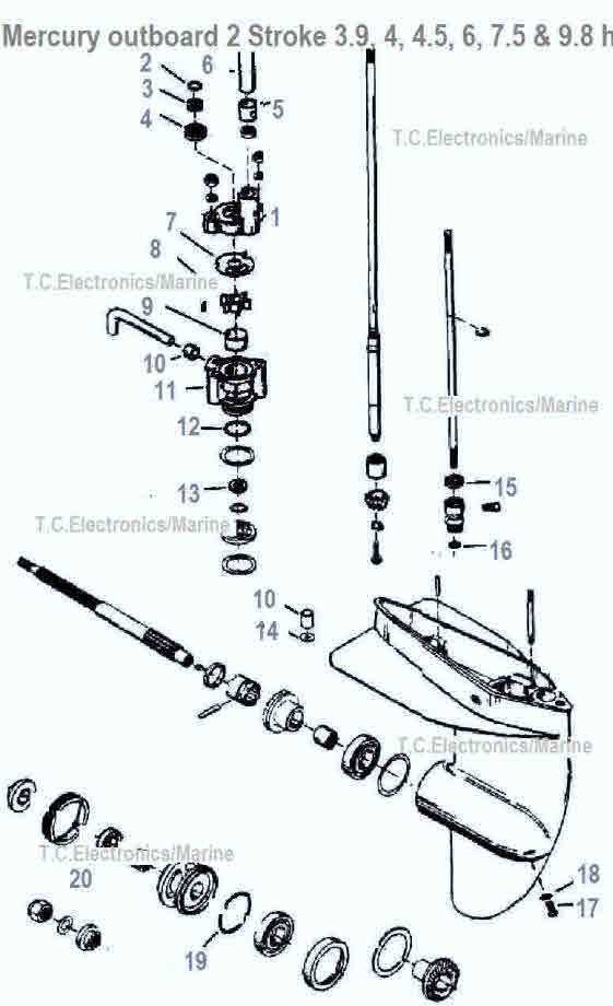 boat prop parts diagram