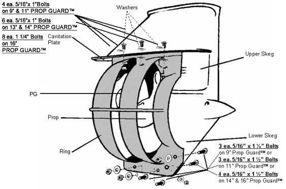 boat prop parts diagram