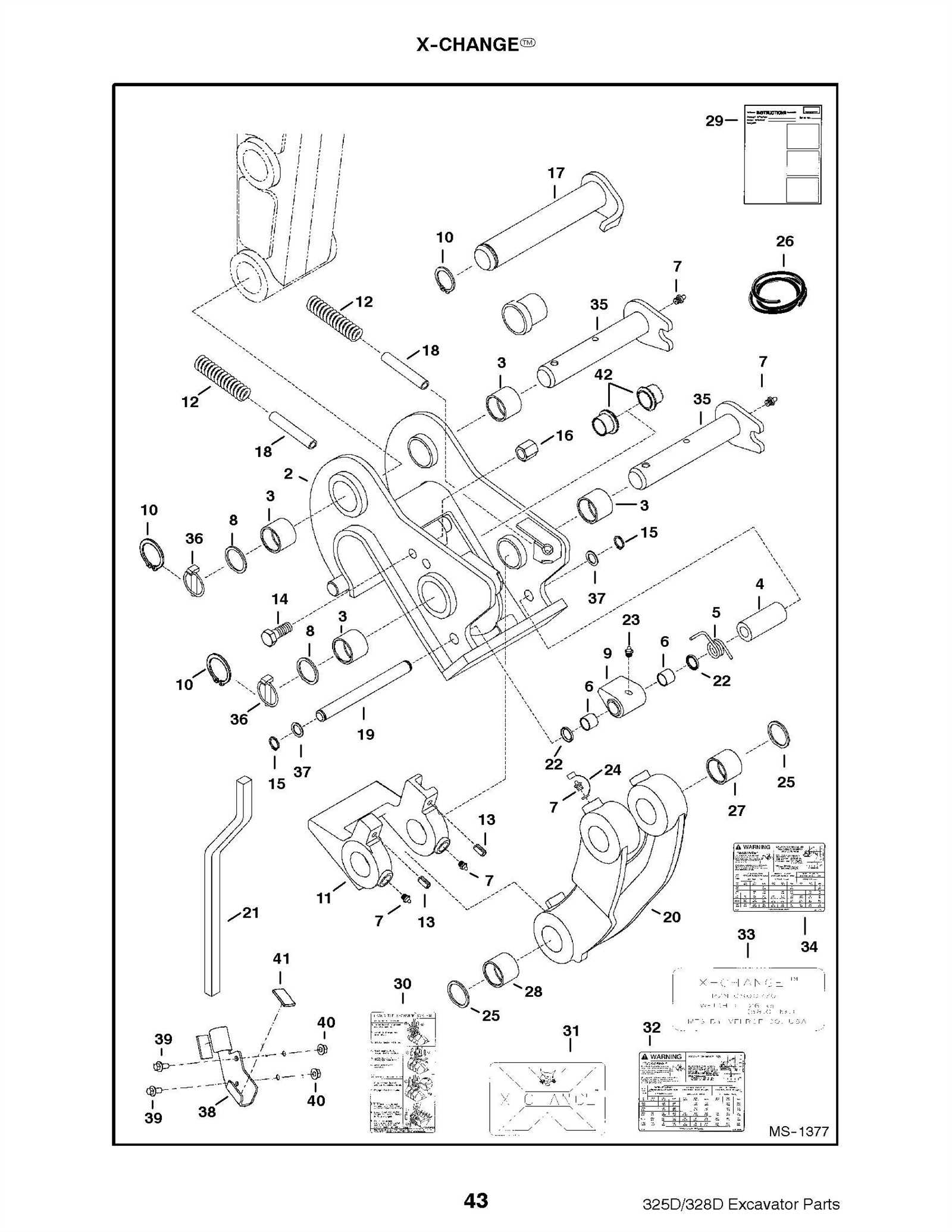 bobcat excavator parts diagram