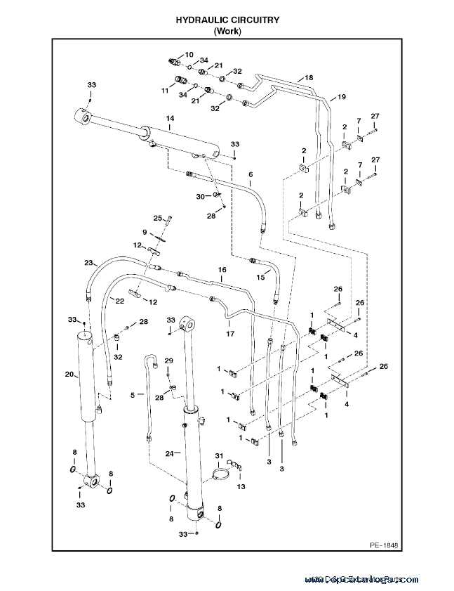 bobcat excavator parts diagram