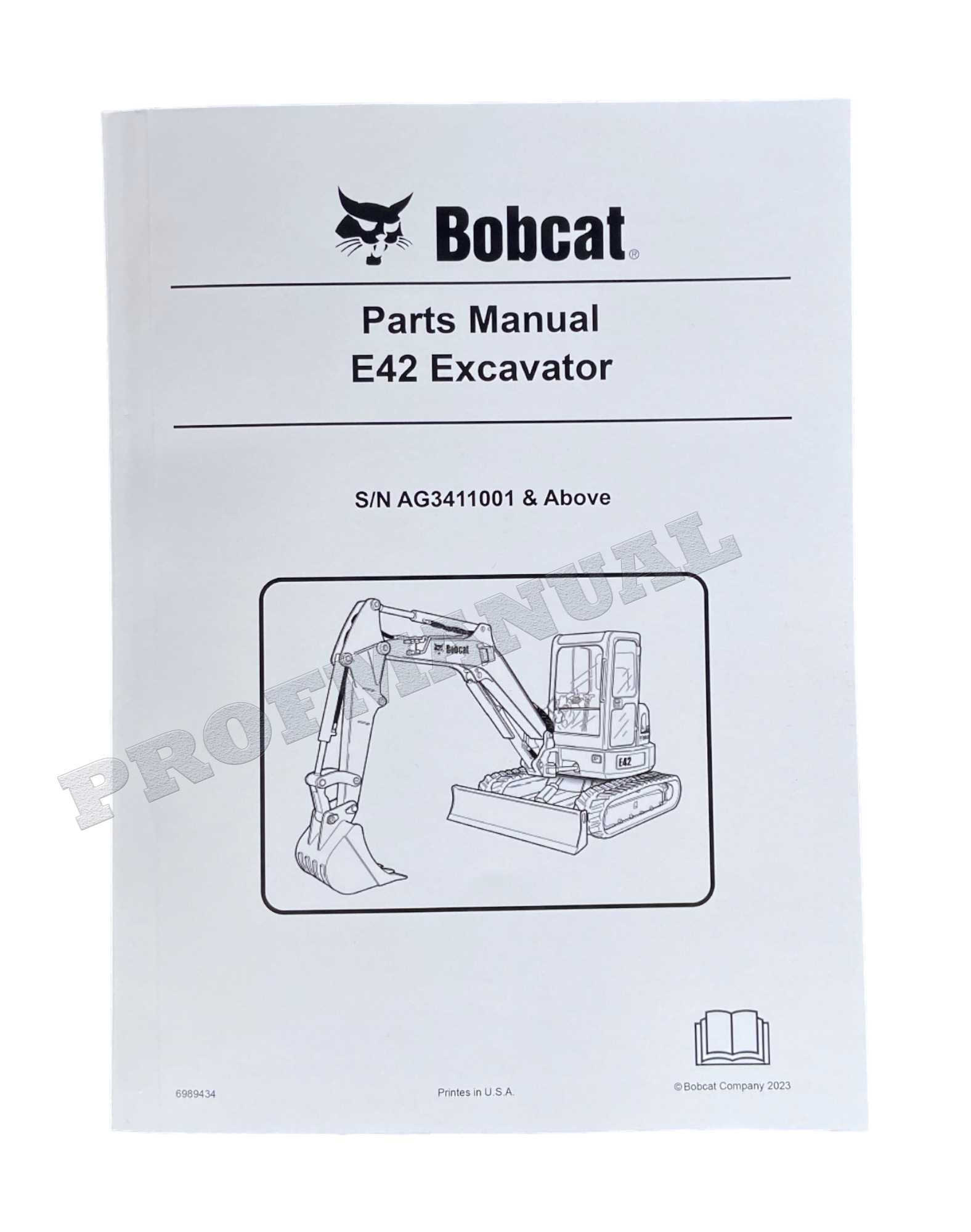 bobcat excavator parts diagram