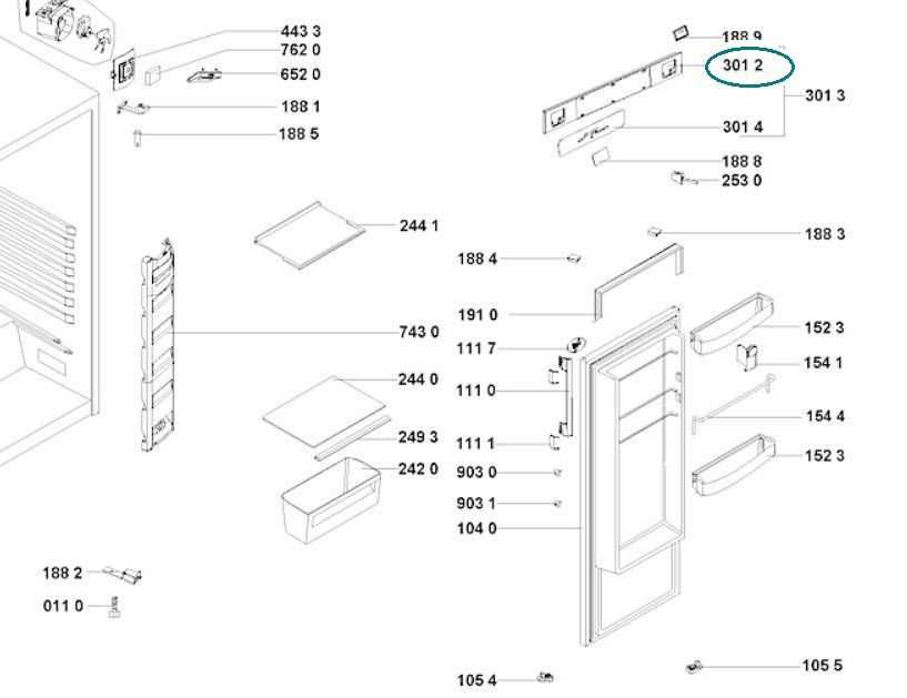 bosch fridge freezer parts diagram