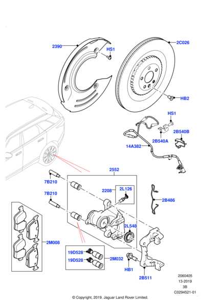 brake pad parts diagram