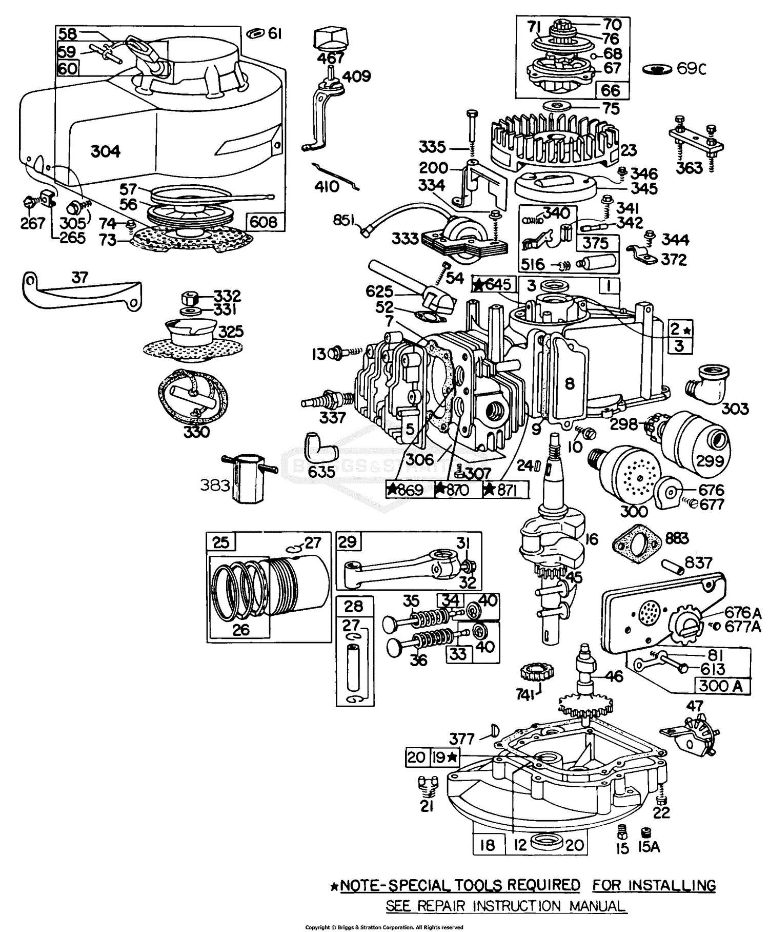 briggs and stratton 500e parts diagram