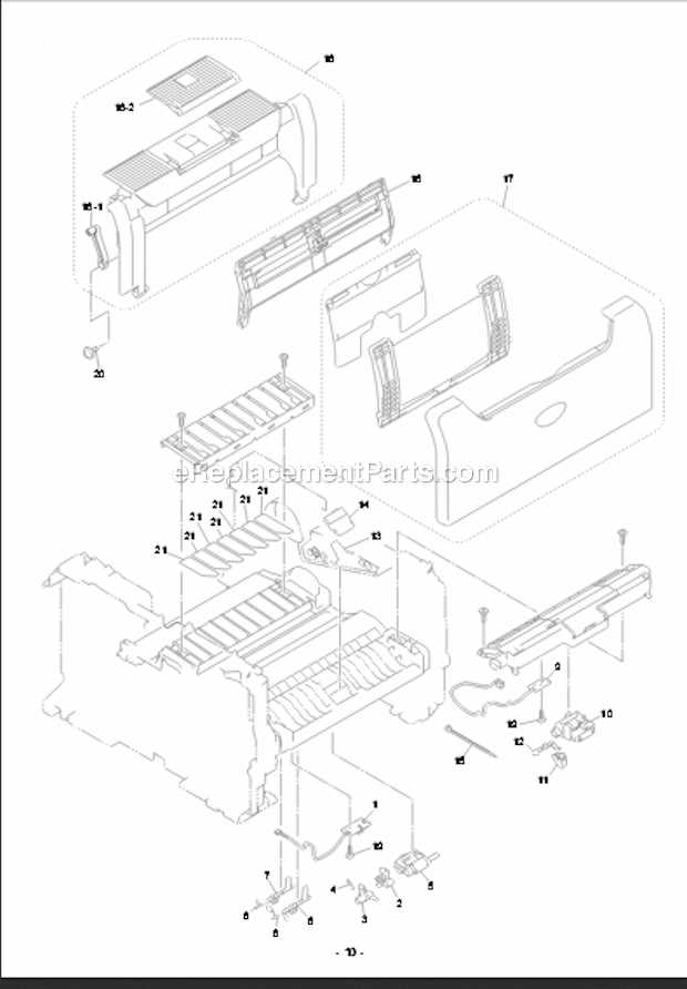 brother laser printer parts diagram