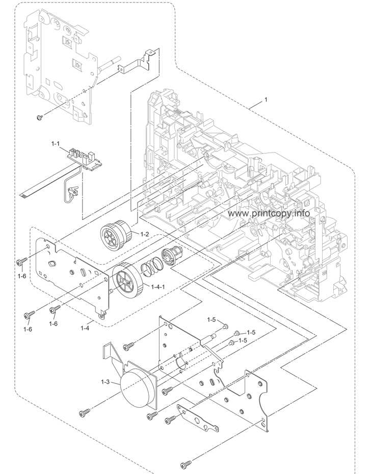 brother laser printer parts diagram