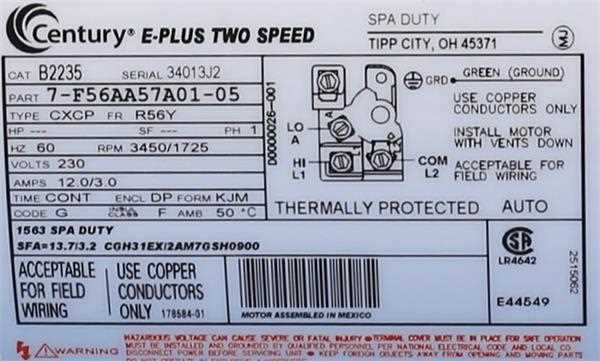 century motor parts diagram