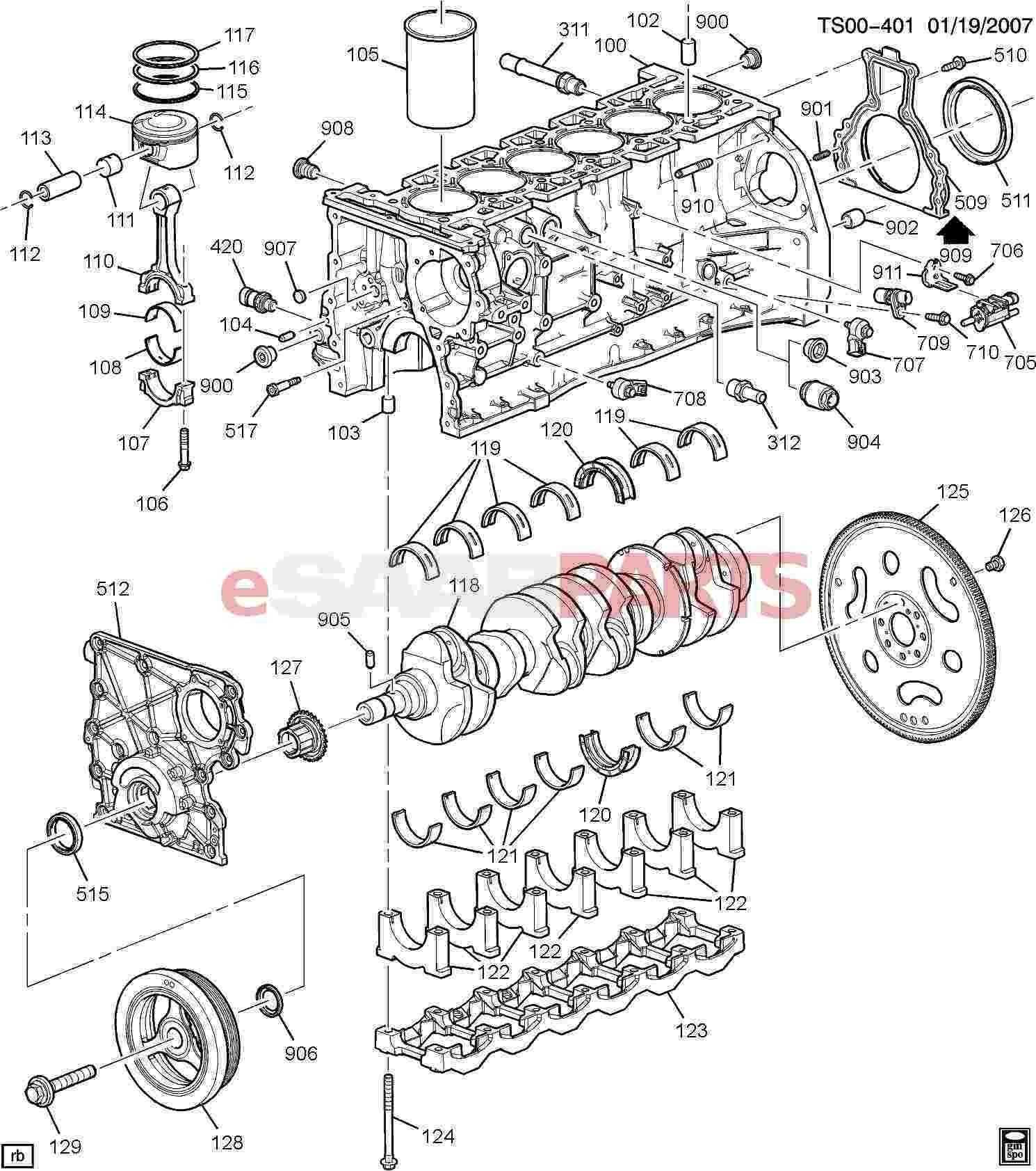 chevy trailblazer body parts diagram