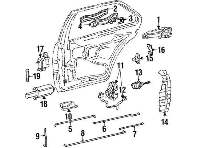 chevy trailblazer body parts diagram