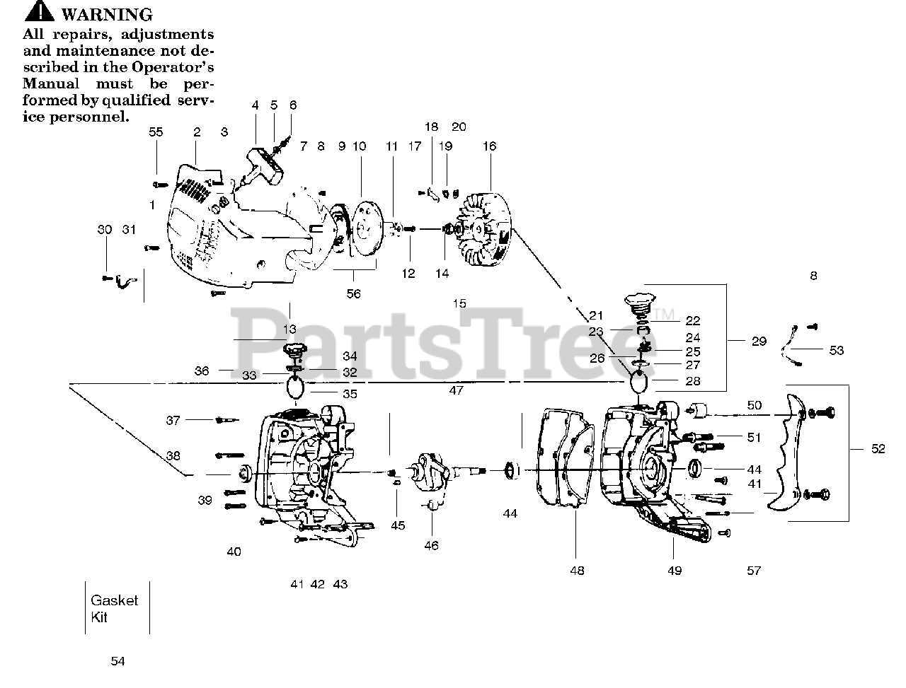 craftsman 25cc gas blower parts diagram