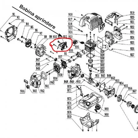 craftsman 32cc weedwacker parts diagram