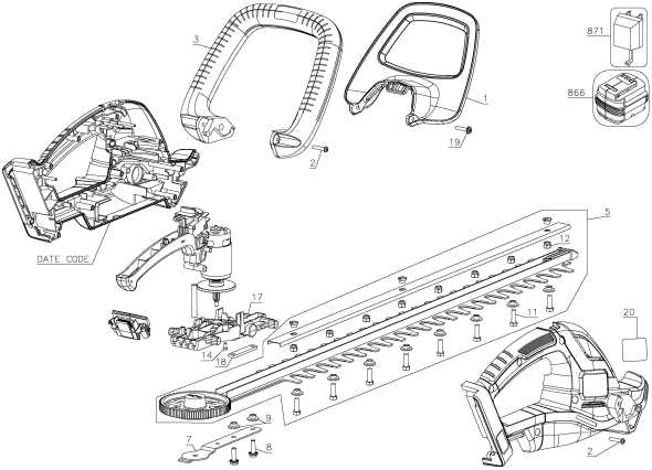 craftsman hedge trimmer parts diagram