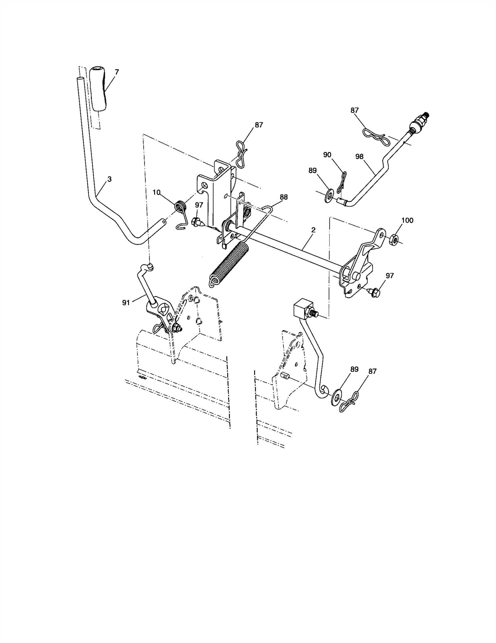 craftsman ys4500 steering parts diagram