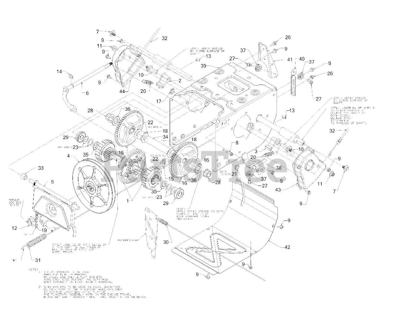 cub cadet 2x snow blower parts diagram