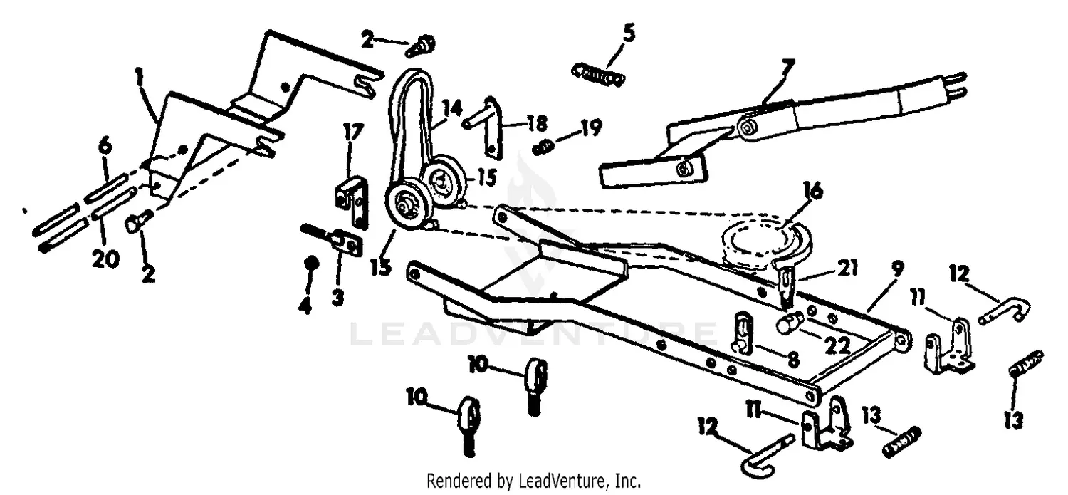 cub cadet mower parts diagram