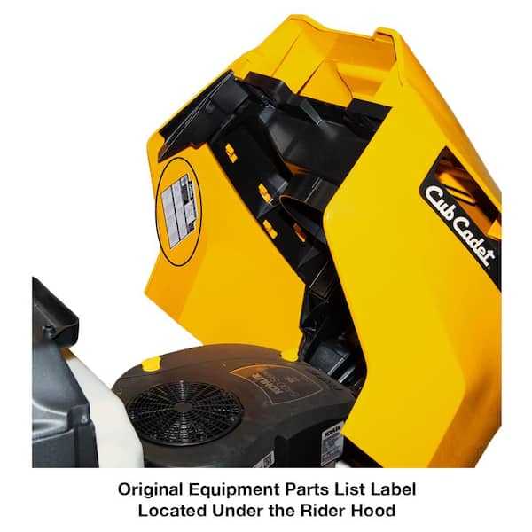 cub cadet parts diagram by serial number