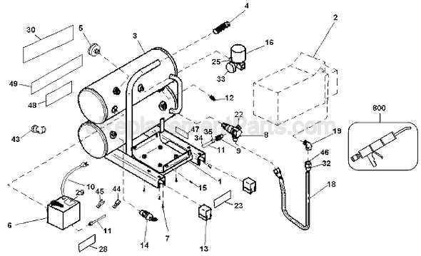 dewalt air compressor parts diagram