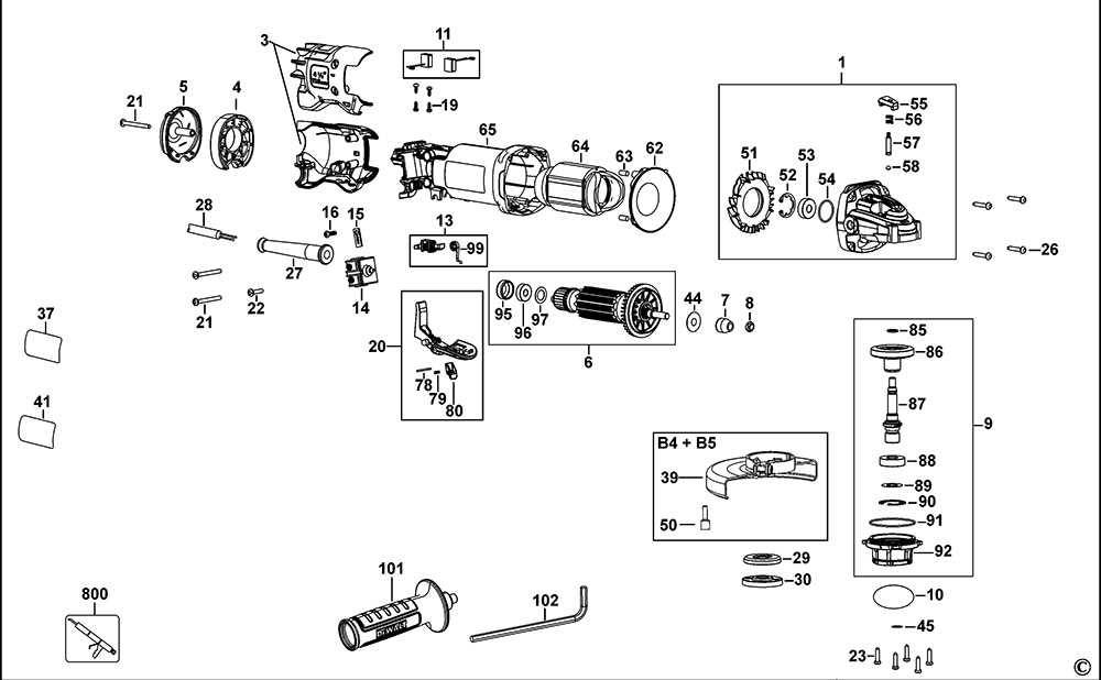 dewalt dwe4012 parts diagram