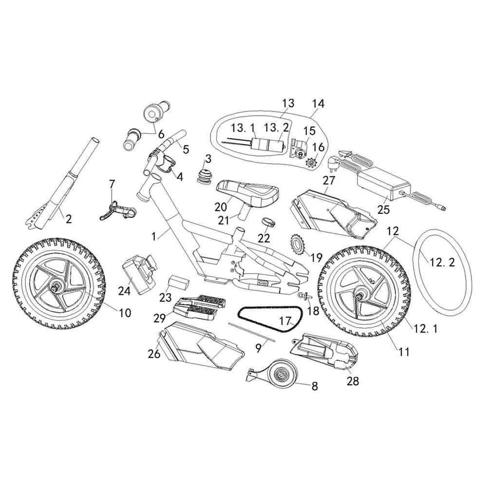 diagram quad bike parts