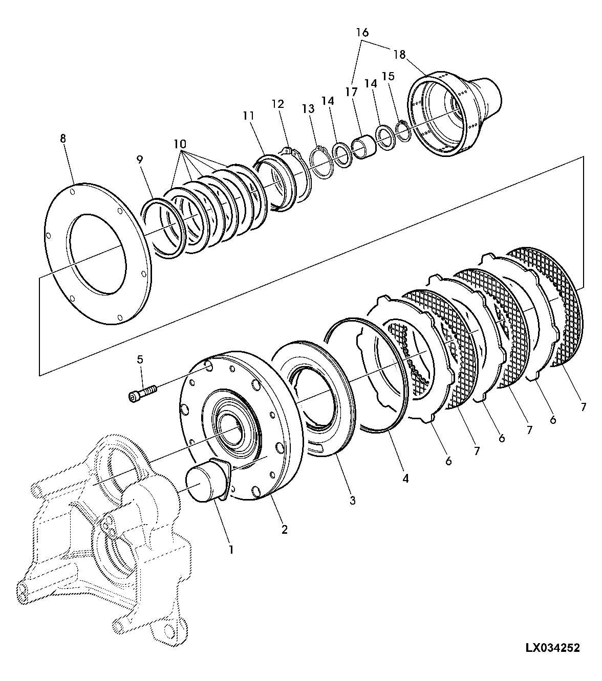 disk brake parts diagram