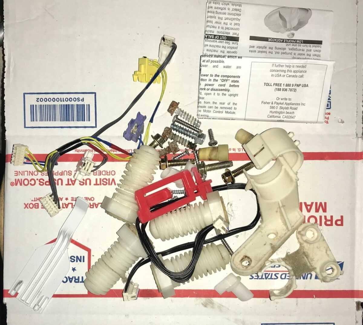 fisher & paykel washer parts diagram