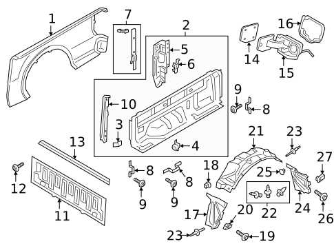 ford body parts diagram