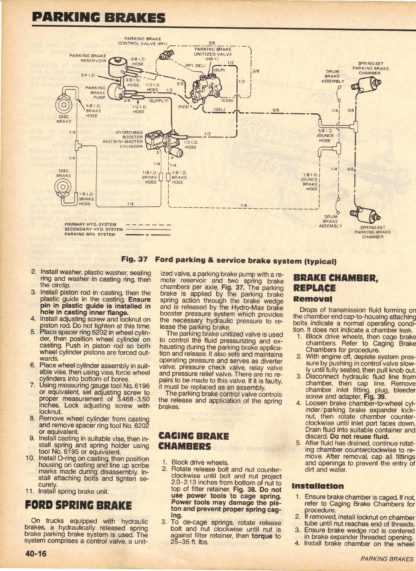 ford f800 brake parts diagram