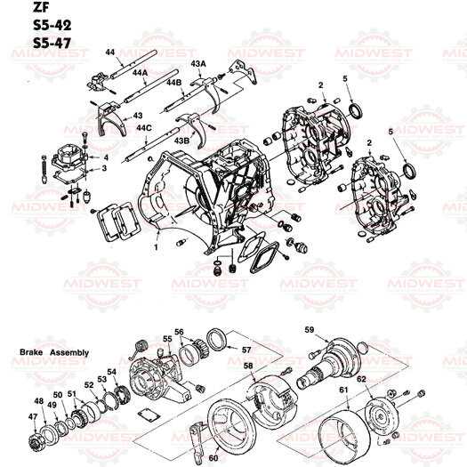 ford transmission parts diagram