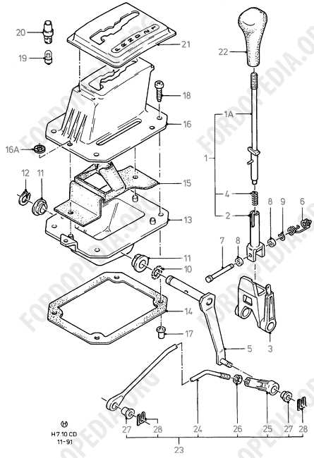 ford transmission parts diagram