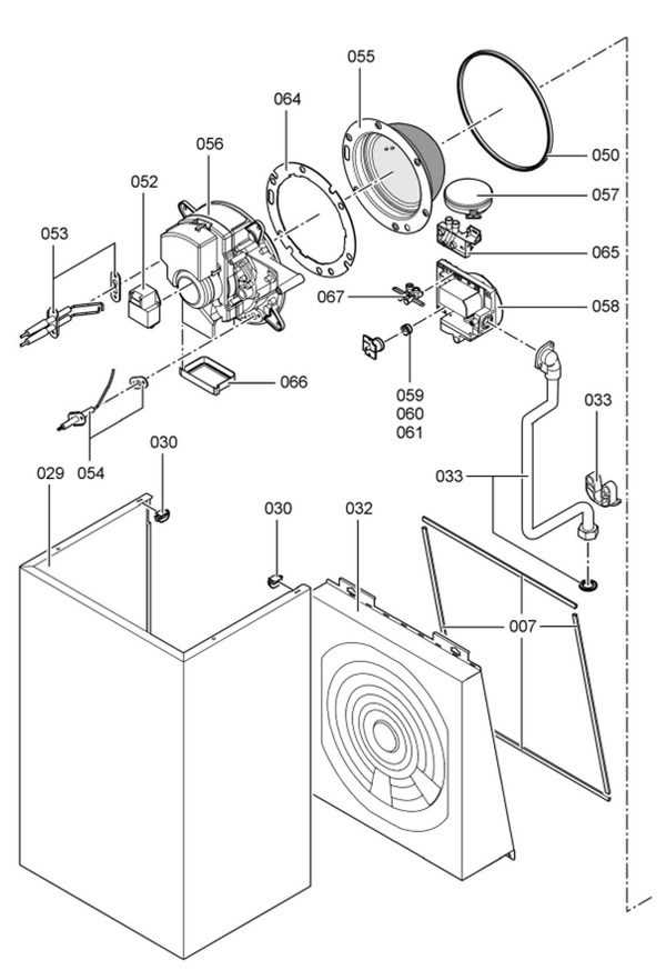 frigidaire gallery front load washer parts diagram