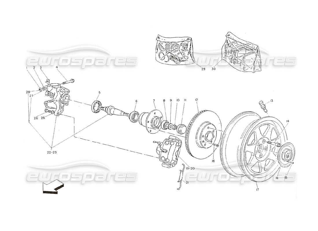 front brake parts diagram