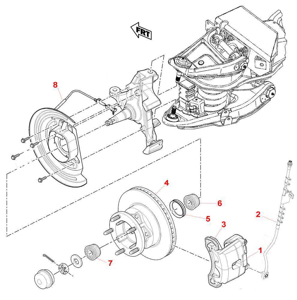 front brake parts diagram