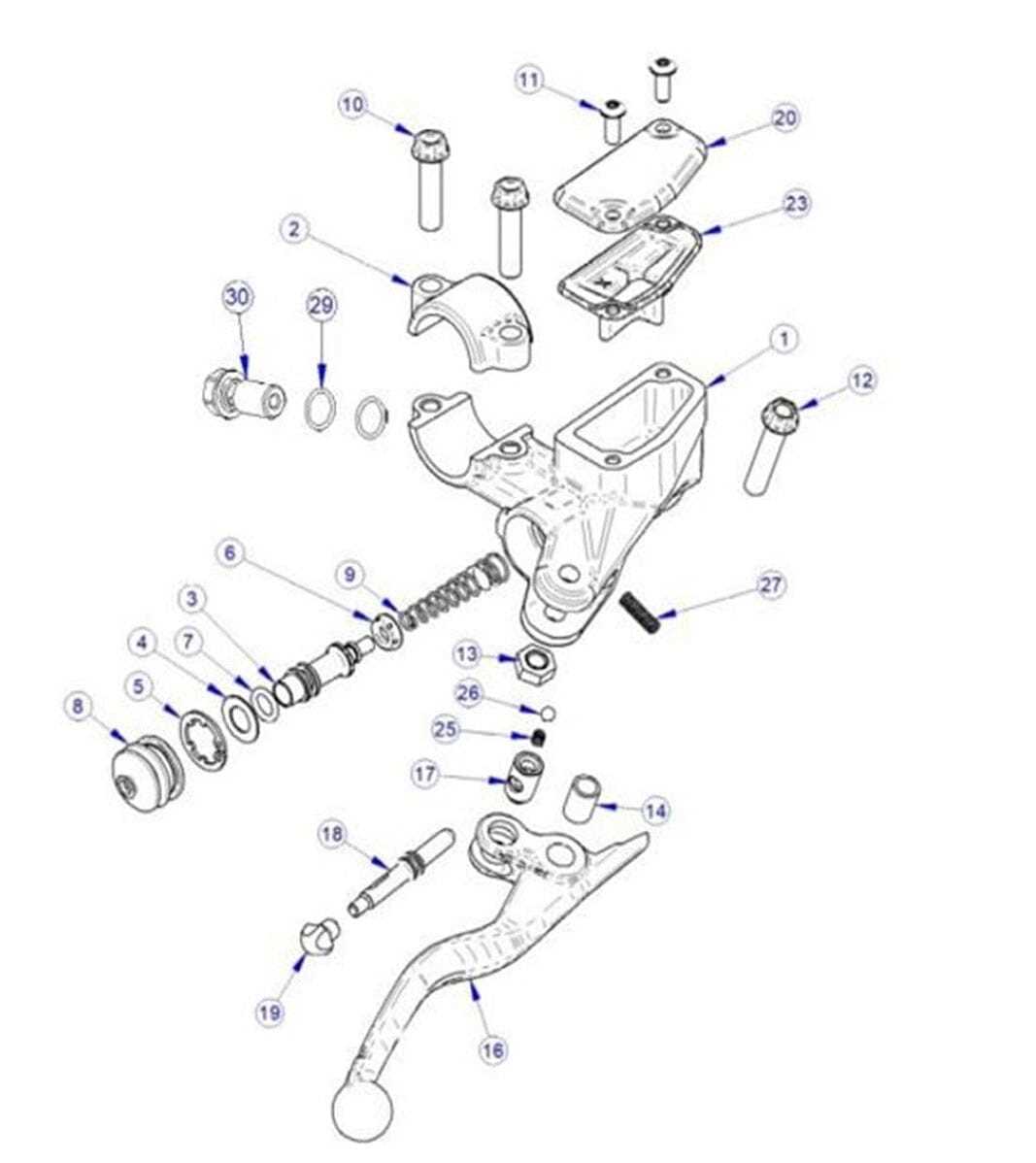 front brake parts diagram