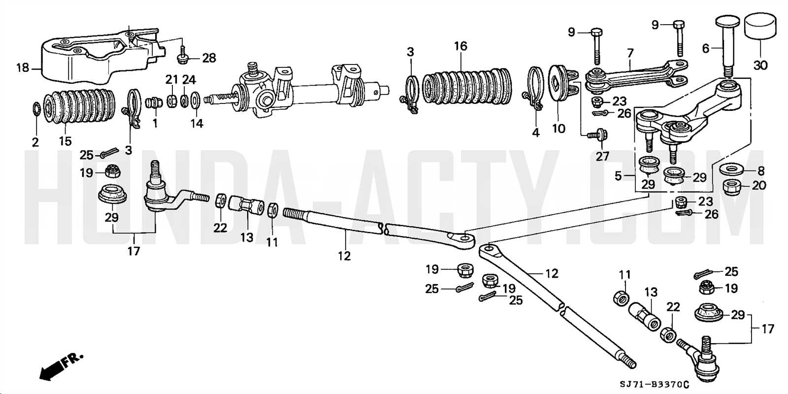 front end suspension parts diagram