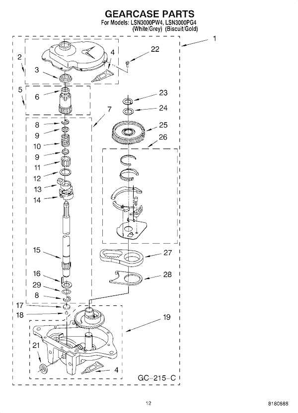 front load washer parts diagram