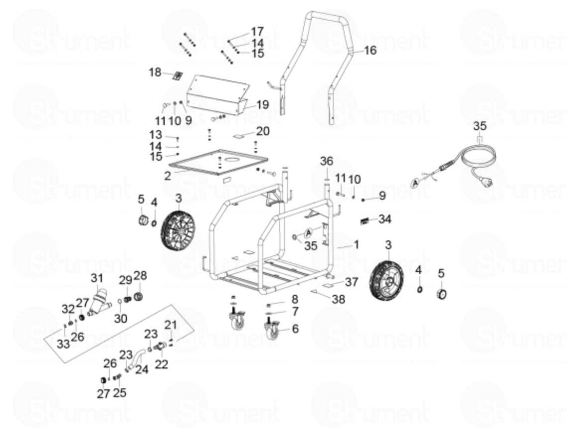 generac 2800 psi pressure washer parts diagram