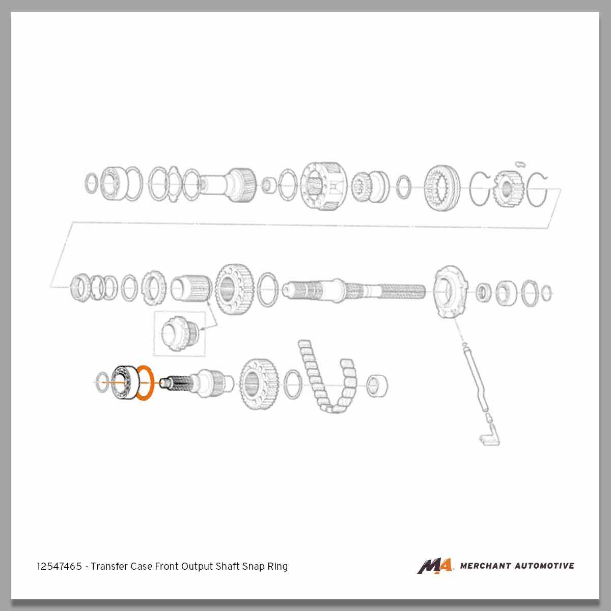 gm transfer case parts diagram