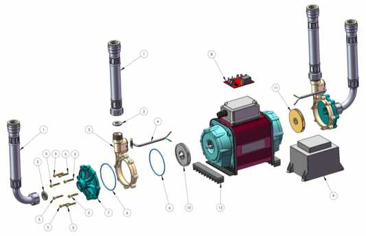 grundfos pump parts diagram