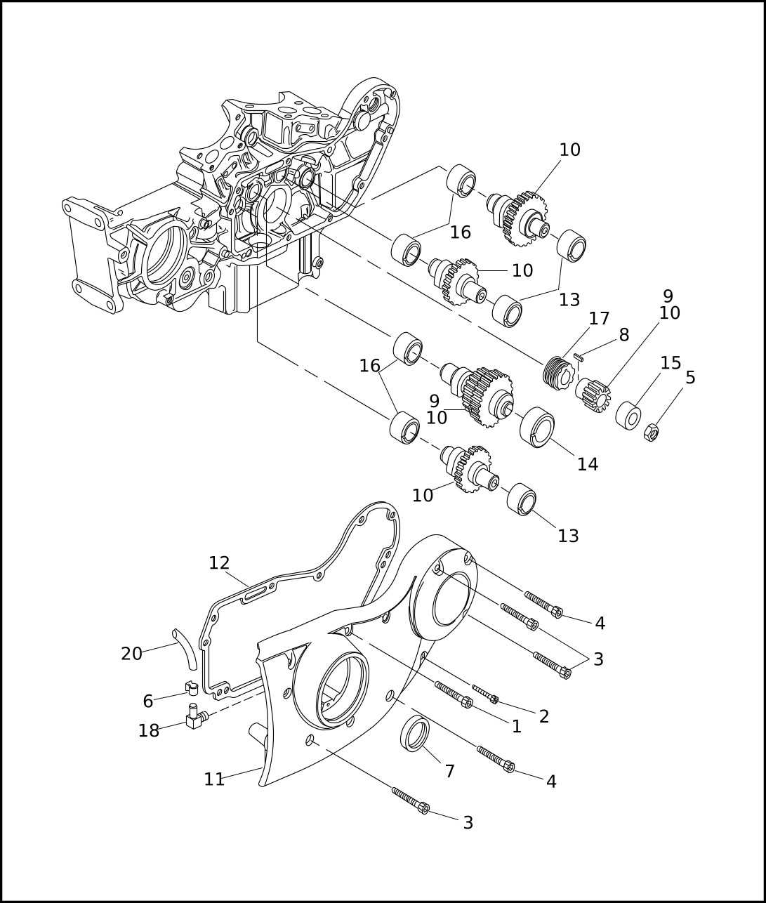 harley davidson engine parts diagram