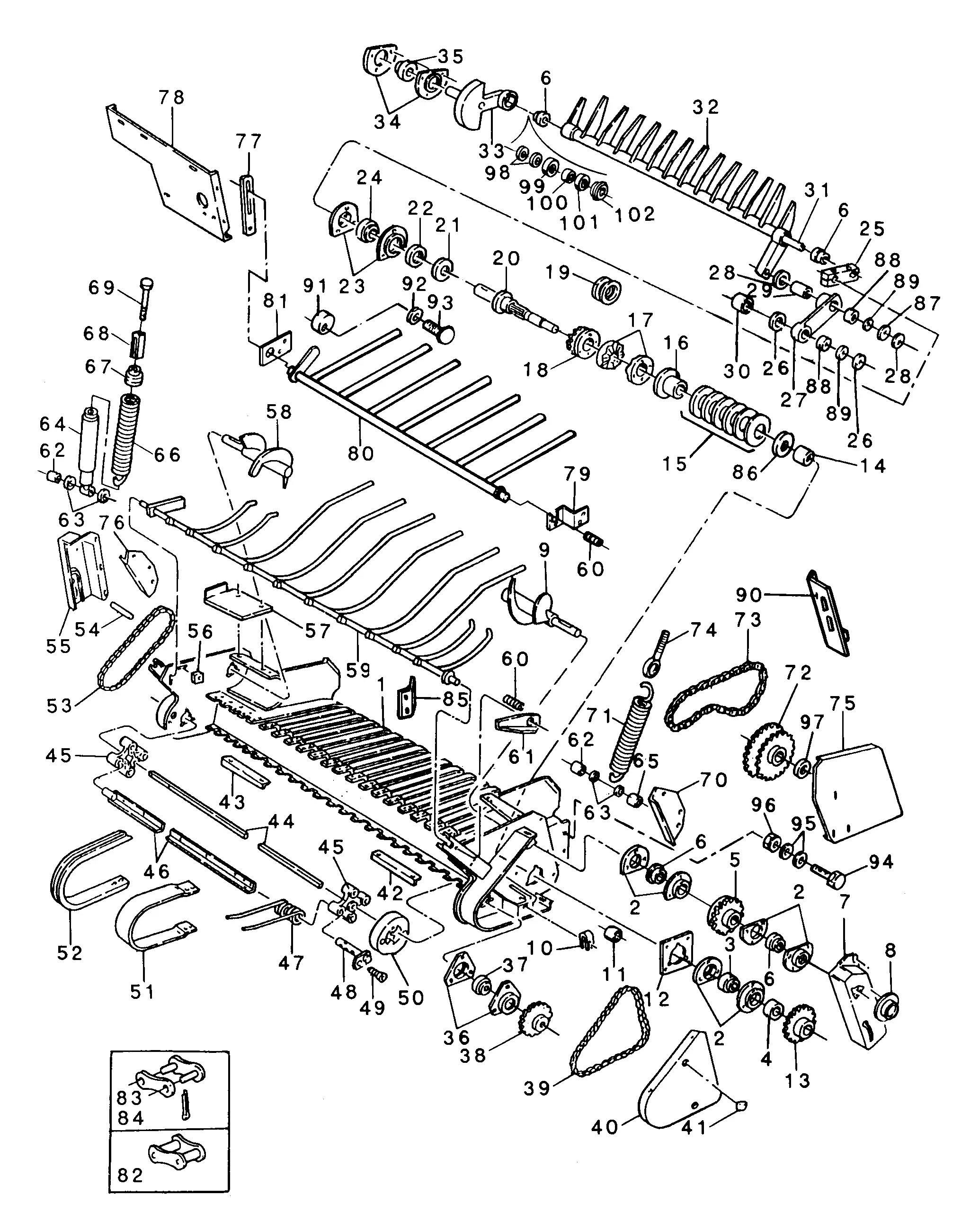 hesston 8200 parts diagram