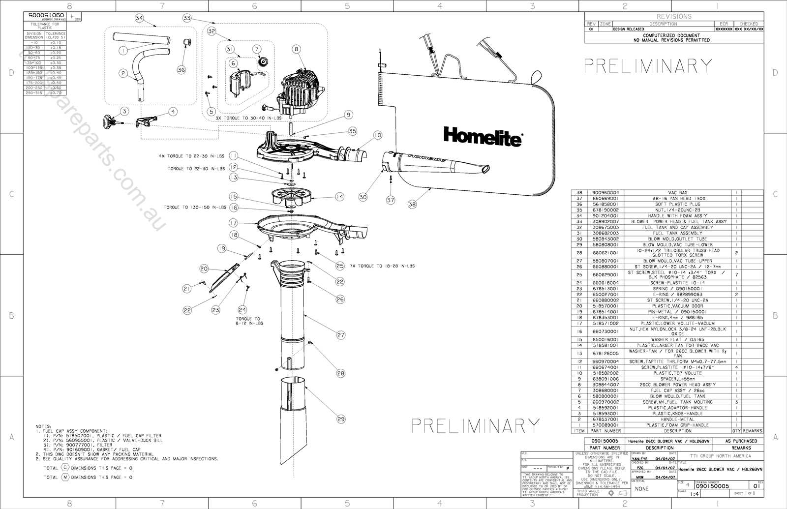 homelite leaf blower parts diagram