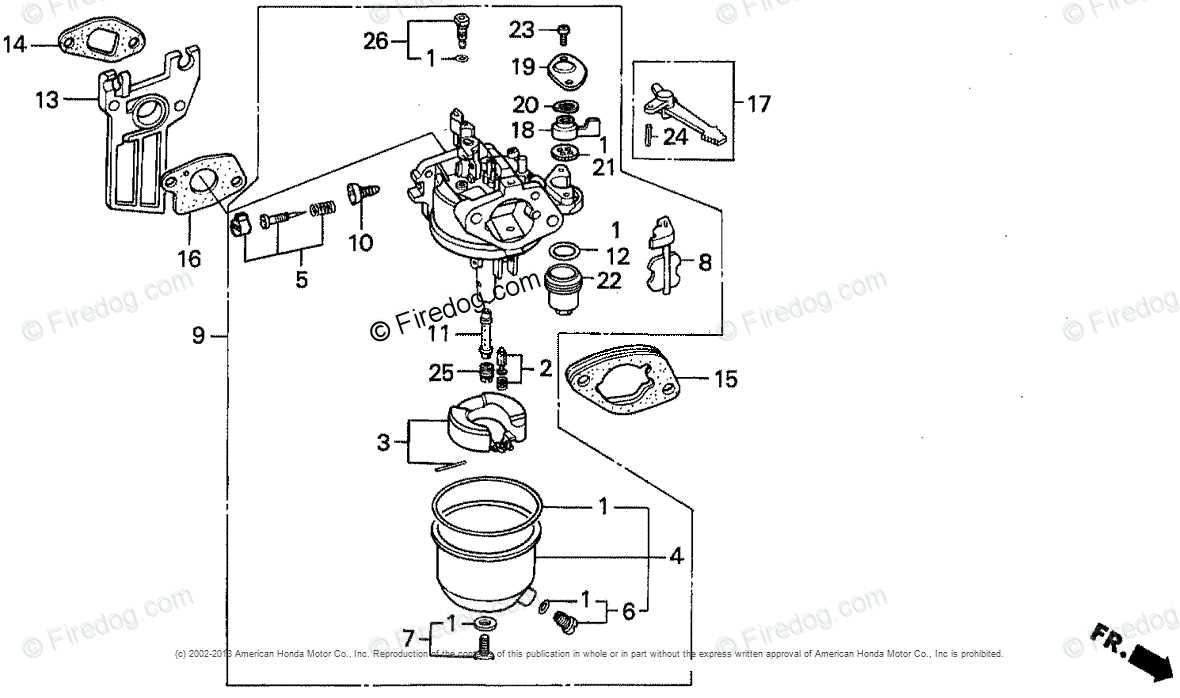 honda gx160 carburetor parts diagram