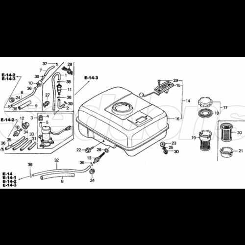 honda gx160 carburetor parts diagram