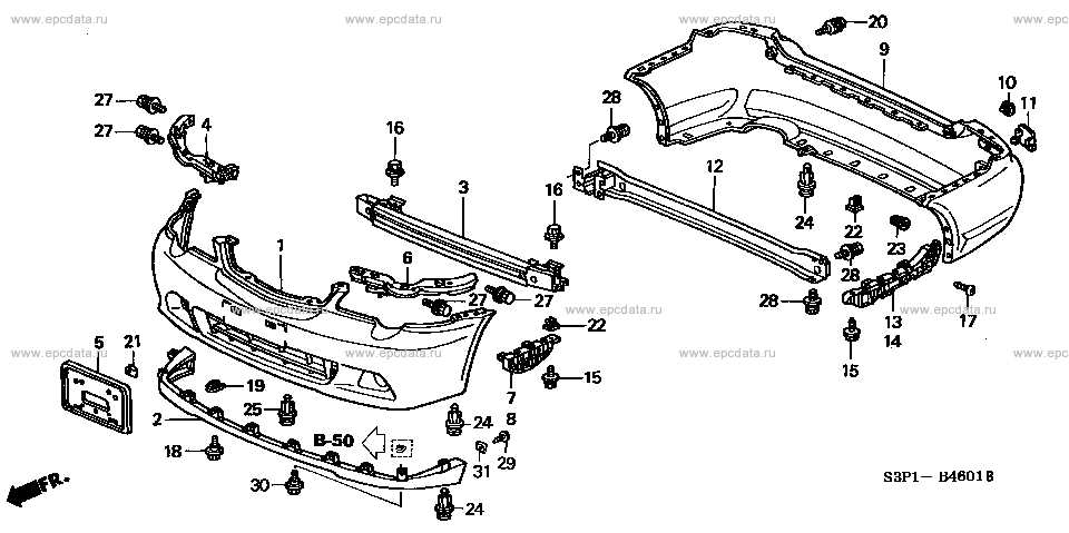 honda odyssey body parts diagram