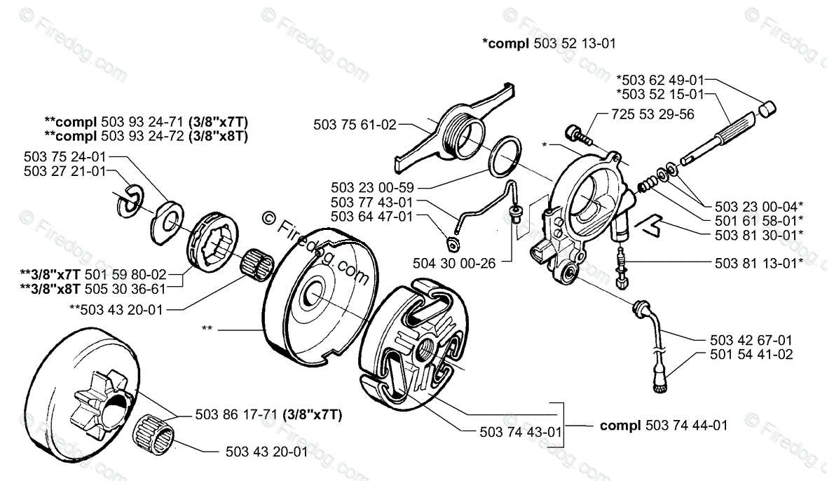 husqvarna 36 chainsaw parts diagram